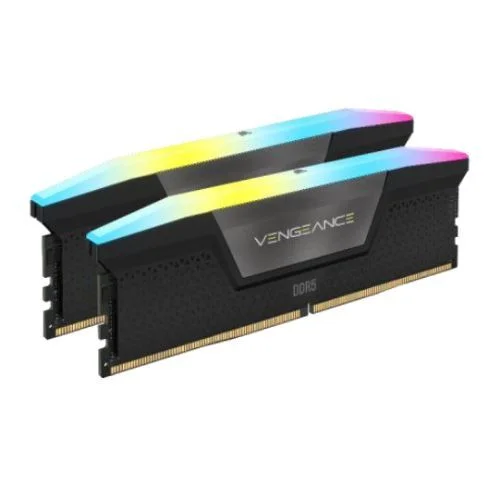 Corsair Vengeance RGB 64GB Kit (2 x 32GB), DDR5, 5600MHz (PC5-44800), CL40, 1.25V, PMIC, AMD Optimised, DIMM Memory Corsair Vengeance RGB 64GB Kit (2 x 32GB), DDR5, 5600MHz (PC5-44800), CL40, 1.25V, PMIC, AMD Optimised, DIMM Memory