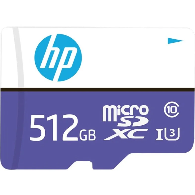 HP P-SDU512U3100HPMX-GE mx330 Class 10 U3 microSD Flash Memory Card, 512GB Storage Capacity, 100 MB/s Maximum Read Speed HP P-SDU512U3100HPMX-GE mx330 Class 10 U3 microSD Flash Memory Card, 512GB Storage Capacity, 100 MB/s Maximum Read Speed