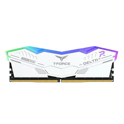TeamGroup T-Force DeltaA RGB 16GB 1x16GB DDR5 6000MT/s CL38-38-38-78 1.25V Gaming Desktop Memory ( White FF8D516G6000HC38A01 / Black FF7D516G6000HC38A01 ) TeamGroup T-Force DeltaA RGB 16GB 1x16GB DDR5 6000MT/s CL38-38-38-78 1.25V Gaming Desktop Memory ( White FF8D516G6000HC38A01 / Black FF7D516G6000HC38A01 )