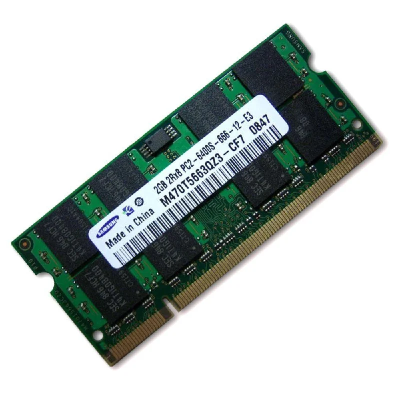 2GB DDR2 800MHZ PC2-6400 SO-DIMM 200PIN Mix-Branded Notebook Laptop Memory RAM (Refurbished 1 x 2GB Module) 2GB DDR2 800MHZ PC2-6400 SO-DIMM 200PIN Mix-Branded Notebook Laptop Memory RAM (Refurbished 1 x 2GB Module)