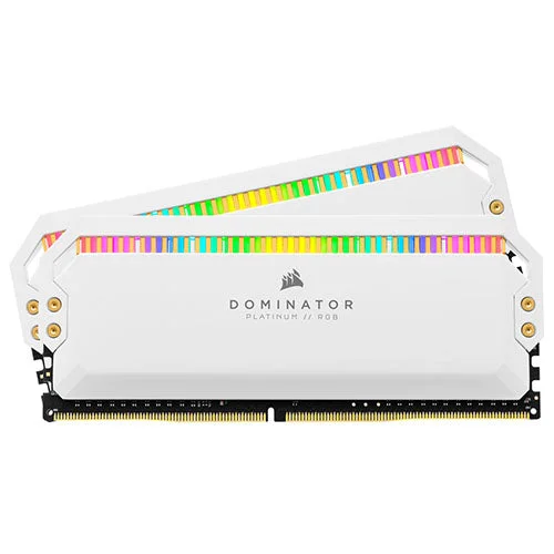Corsair Dominator Platinum RGB 32GB (2 x 16GB) DDR4 3200MHz C16 Memory Kit White CMT32GX4M2E3200C16W Corsair Dominator Platinum RGB 32GB (2 x 16GB) DDR4 3200MHz C16 Memory Kit White CMT32GX4M2E3200C16W