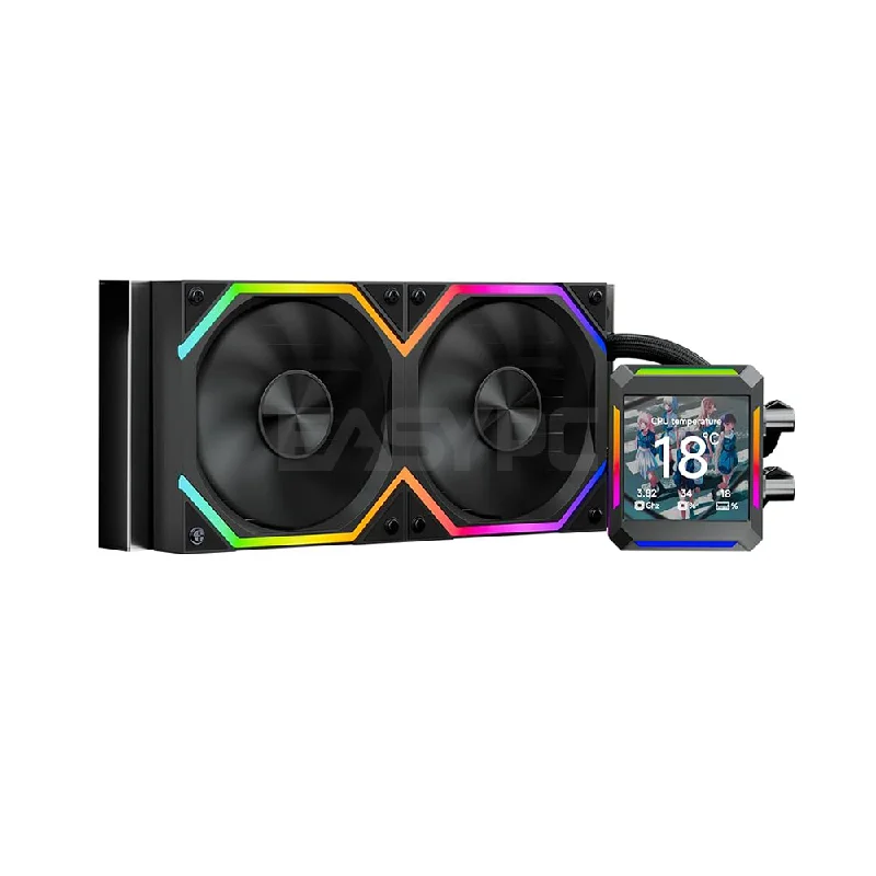 Jungle Leopard Astroshel LCD 240 ARGB AIO Liquid Cooler Black
