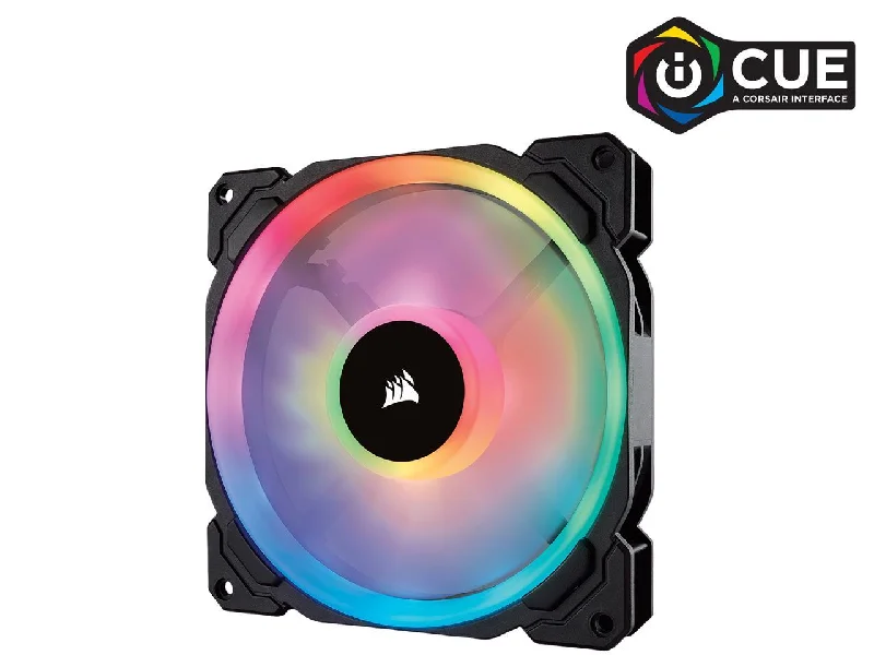 Corsair Ll Series Co-9050073-Ww Ll140 Rgb, 140Mm Dual Light Loop Rgb Led Pwm Fan, Single Pack Corsair Ll Series Co-9050073-Ww Ll140 Rgb, 140Mm Dual Light Loop Rgb Led Pwm Fan, Single Pack