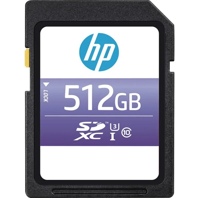 HP P-SD512U395HPSX-GE sx330 Class 10 U3 SD Flash Memory Card, 512GB Storage Capacity, 95 MB/s Maximum Read Speed HP P-SD512U395HPSX-GE sx330 Class 10 U3 SD Flash Memory Card, 512GB Storage Capacity, 95 MB/s Maximum Read Speed