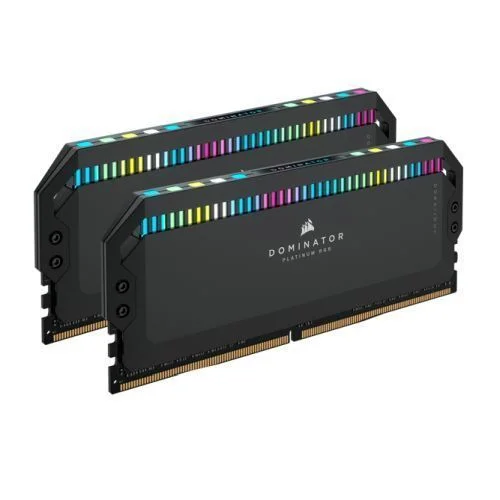 Corsair Dominator Platinum RGB 64GB Kit (2 x 32GB), DDR5, 5200MHz (PC5-41600), CL40, 1.25V, XMP 3.0, PMIC, DIMM Memory Corsair Dominator Platinum RGB 64GB Kit (2 x 32GB), DDR5, 5200MHz (PC5-41600), CL40, 1.25V, XMP 3.0, PMIC, DIMM Memory