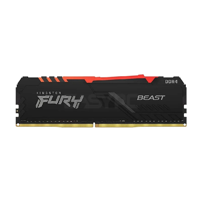 Kingston Fury Beast 16GB 1x16 3200MT/s Ddr4 Memory RGB Black | Intel XMP-ready | Ready for AMD Ryzen Kingston Fury Beast 16GB 1x16 3200MT/s Ddr4 Memory RGB Black | Intel XMP-ready | Ready for AMD Ryzen