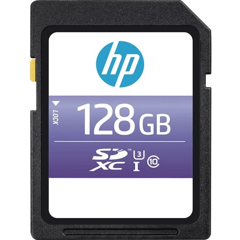 HP P-SD128U395HPSX-GE sx330 Class 10 U3 SD Flash Memory Card, 128GB Storage Capacity, 95 MB/s Maximum Read Speed HP P-SD128U395HPSX-GE sx330 Class 10 U3 SD Flash Memory Card, 128GB Storage Capacity, 95 MB/s Maximum Read Speed