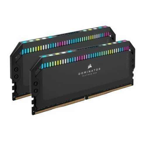 Corsair Dominator Platinum RGB 64GB Kit (2 x 32GB), DDR5, 6000MHz (PC5-48000), CL40, 1.35V, XMP 3.0, PMIC, DIMM Memory Corsair Dominator Platinum RGB 64GB Kit (2 x 32GB), DDR5, 6000MHz (PC5-48000), CL40, 1.35V, XMP 3.0, PMIC, DIMM Memory