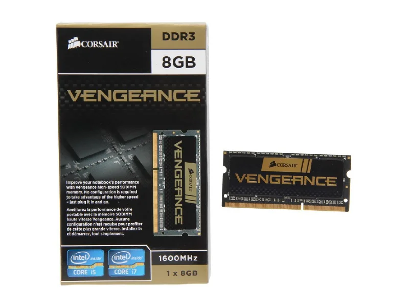 Corsair Vengeance 8Gb 204-Pin Ddr3 So-Dimm Ddr3 1600 (Pc3 12800) Laptop Memory Model Cmsx8Gx3M1A1600C10 Corsair Vengeance 8Gb 204-Pin Ddr3 So-Dimm Ddr3 1600 (Pc3 12800) Laptop Memory Model Cmsx8Gx3M1A1600C10