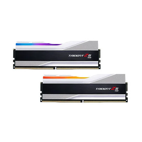 G.Skill Trident Z5 RGB 32GB 16GX2 DDR5 5200MHz Silver Desktop Memory F5-5200J4040A16GX2-TZ5RS G.Skill Trident Z5 RGB 32GB 16GX2 DDR5 5200MHz Silver Desktop Memory F5-5200J4040A16GX2-TZ5RS
