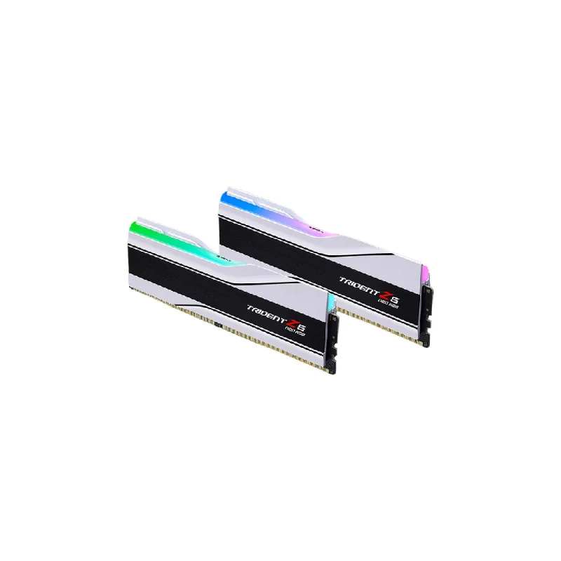 G.Skill Trident Z5 Neo RGB 32GB (2x16GB) DDR5 6000MT/s CL30-36-36-96 1.35V RAM | Desktop Memory | White | Kit of 2 | F5-6000J3036F16GX2-TZ5NRW G.Skill Trident Z5 Neo RGB 32GB (2x16GB) DDR5 6000MT/s CL30-36-36-96 1.35V RAM | Desktop Memory | White | Kit of 2 | F5-6000J3036F16GX2-TZ5NRW