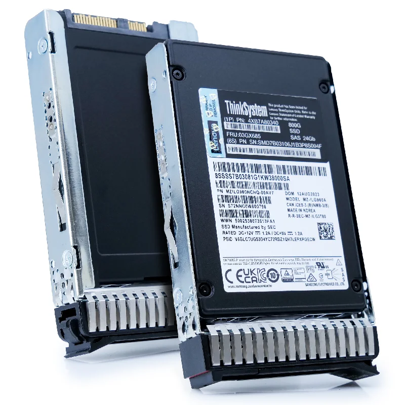 Samsung/Lenovo PM1655 MZILG960HCHQ 800GB SAS-4 24Gb/s Mixed Use 3D TLC 2.5in Refurbished Enterprise SSD Samsung/Lenovo PM1655 MZILG960HCHQ 800GB SAS-4 24Gb/s Mixed Use 3D TLC 2.5in Refurbished Enterprise SSD