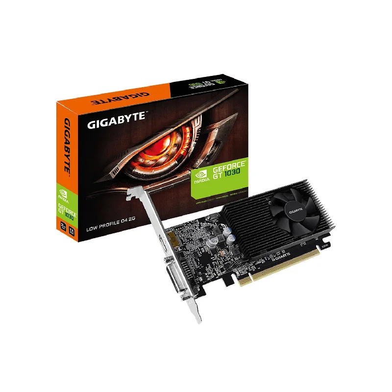 Gigabyte GeForce GT 1030 Low Profile DDR5 2GB Graphics Card, GV-N1030D5-2GL Computer Video Card HDMI, DVI Gigabyte GeForce GT 1030 Low Profile DDR5 2GB Graphics Card, GV-N1030D5-2GL Computer Video Card HDMI, DVI