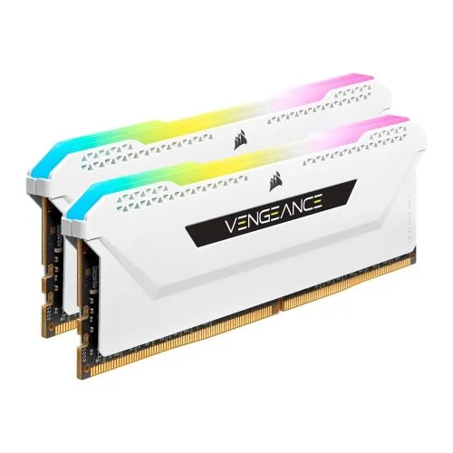Corsair Vengeance RGB Pro SL 32GB Kit (2 x 16GB), DDR4, 3600MHz (PC4-28800), CL18, XMP 2.0, White Corsair Vengeance RGB Pro SL 32GB Kit (2 x 16GB), DDR4, 3600MHz (PC4-28800), CL18, XMP 2.0, White