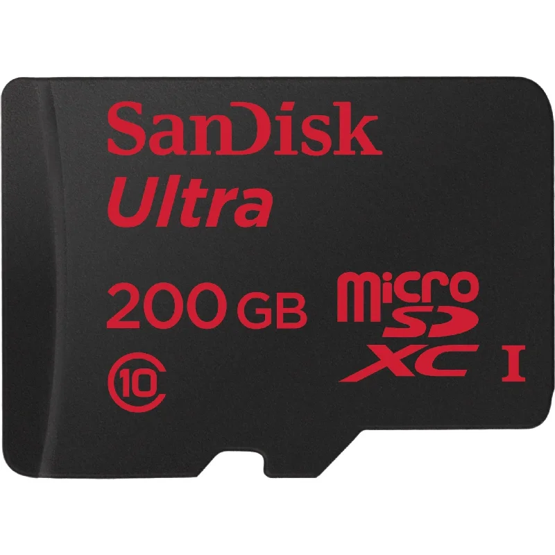 SanDisk SDSDQUAN-200G-A4A Ultra microSDXC UHS-I Card, 200GB Storage Capacity, Class 10, 90 MB/s Maximum Read Speed SanDisk SDSDQUAN-200G-A4A Ultra microSDXC UHS-I Card, 200GB Storage Capacity, Class 10, 90 MB/s Maximum Read Speed