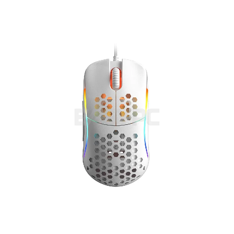 HK Gaming - Naos M RGB Gaming Mouse - Ultra Lightwieght Honeycomb Shell/Wired/White/Medium/PWM3360 Sensor (4895233306991) 4JTP HKNa1733 HK Gaming - Naos M RGB Gaming Mouse - Ultra Lightwieght Honeycomb Shell/Wired/White/Medium/PWM3360 Sensor (4895233306991) 4JTP HKNa1733