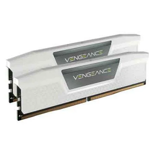 Corsair Vengeance 64GB Kit (2 x 32GB), DDR5, 5600MHz (PC5-44800), CL40, 1.25V, XMP 3.0, PMIC, DIMM Memory, White Corsair Vengeance 64GB Kit (2 x 32GB), DDR5, 5600MHz (PC5-44800), CL40, 1.25V, XMP 3.0, PMIC, DIMM Memory, White