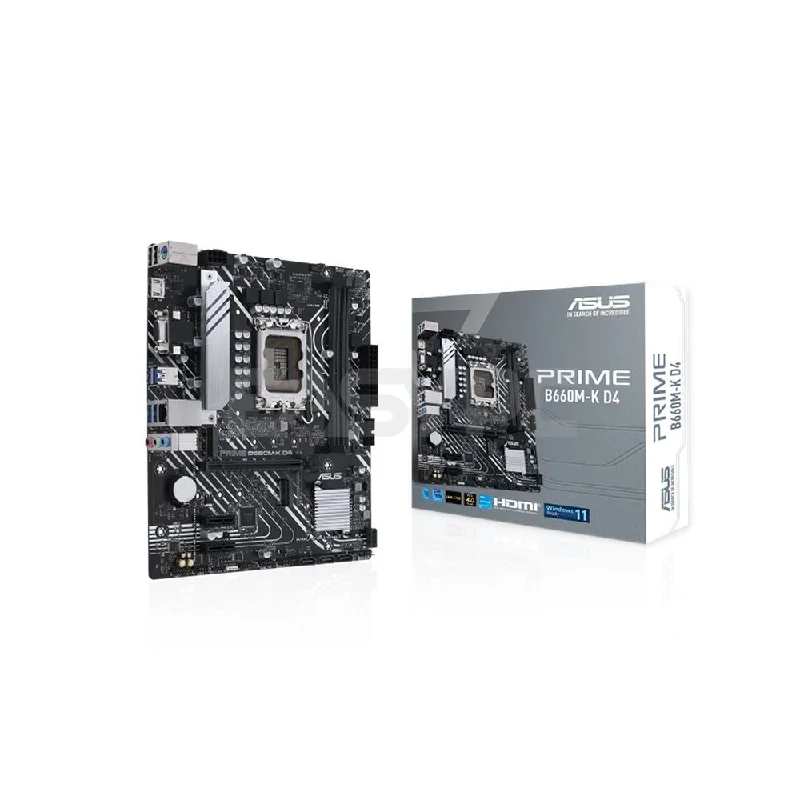 Asus Prime B660M-K D4 Socket LGA 1700 Ultrafast connectivity, Comprehensive cooling Ddr4 Motherboard Asus Prime B660M-K D4 Socket LGA 1700 Ultrafast connectivity, Comprehensive cooling Ddr4 Motherboard