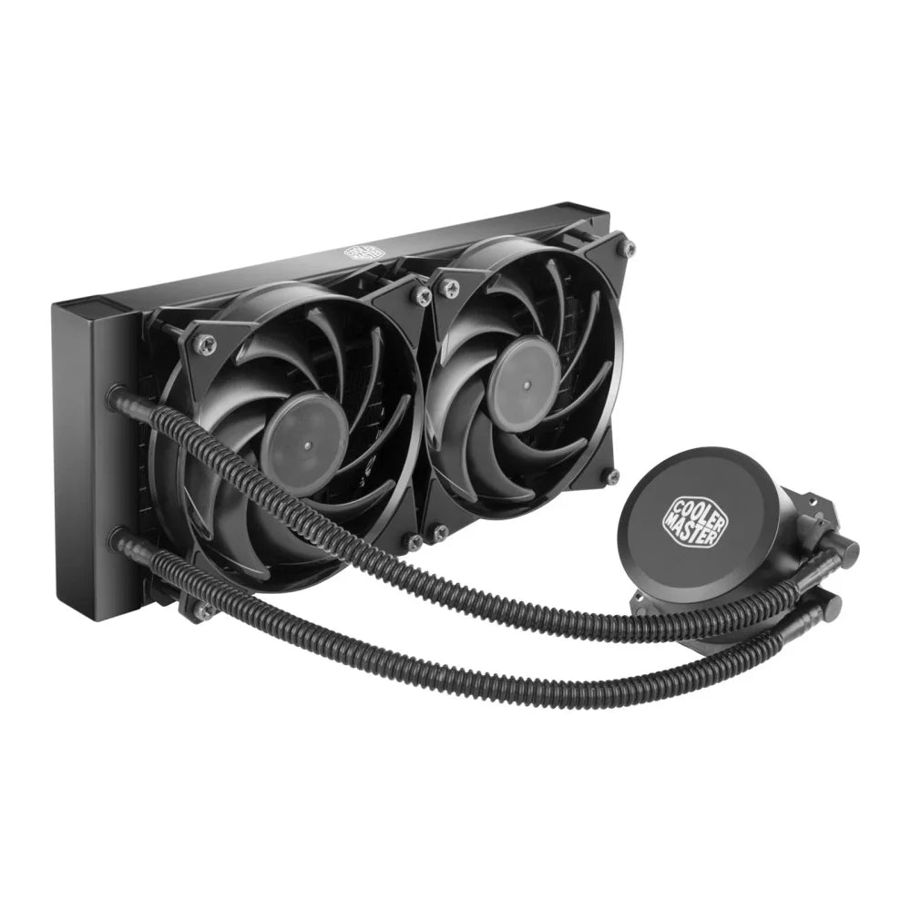Cooler Master MasterLiquid Lite 240 Universal Socket 240mm PWM 2000RPM Fan Black AiO Liquid CPU Cooler Cooler Master MasterLiquid Lite 240 Universal Socket 240mm PWM 2000RPM Fan Black AiO Liquid CPU Cooler