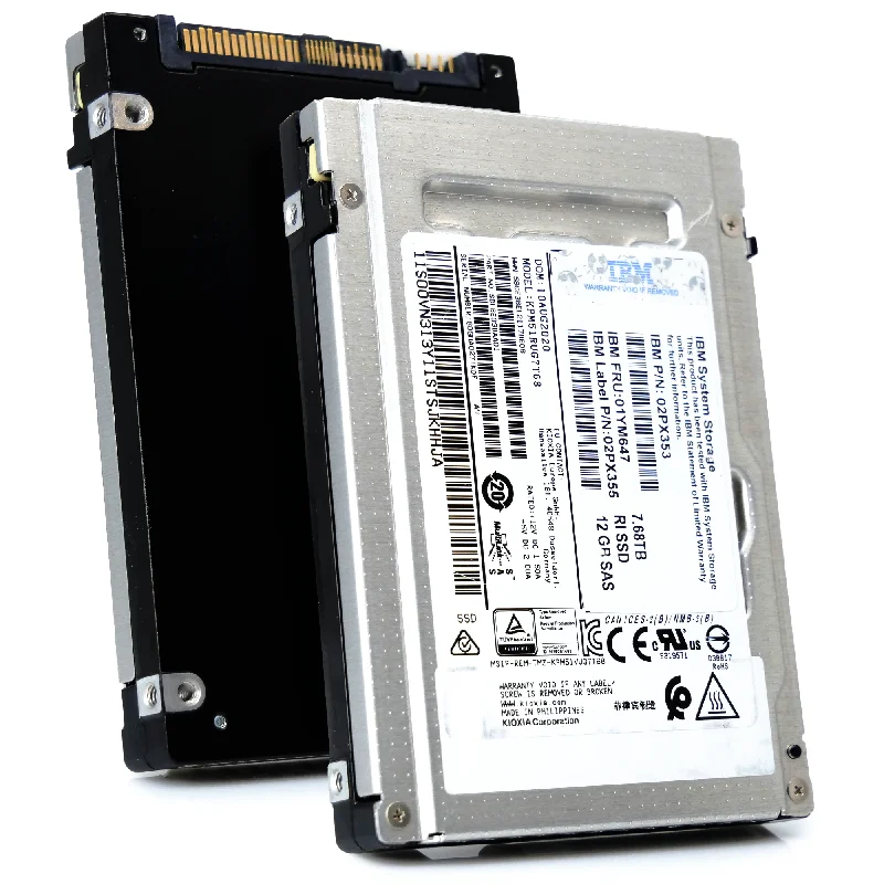 Kioxia/IBM PM5-R KPM51RUG7T68 02PX355 7.68TB 1 DWPD SAS 12Gb/s Read Intensive TLC 2.5in Refurbished Enterprise SSD Kioxia/IBM PM5-R KPM51RUG7T68 02PX355 7.68TB 1 DWPD SAS 12Gb/s Read Intensive TLC 2.5in Refurbished Enterprise SSD