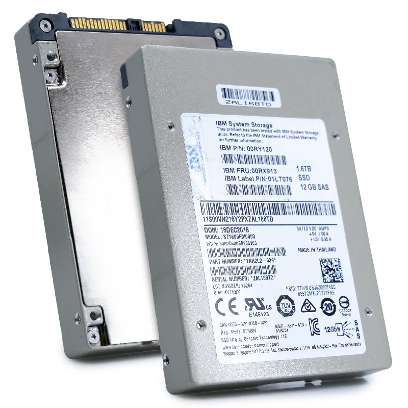 Seagate/IBM 1200.2 ST1600FM0003 1.6TB 10 DWPD SAS 12Gb/s eMLC 2.5in Refurbished Enterprise SSD Seagate/IBM 1200.2 ST1600FM0003 1.6TB 10 DWPD SAS 12Gb/s eMLC 2.5in Refurbished Enterprise SSD