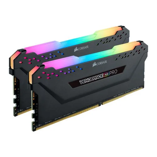 Corsair Vengeance RGB Pro 16GB Kit (2 x 8GB), DDR4, 3200MHz (PC4-25600), CL16, XMP 2.0, Black Corsair Vengeance RGB Pro 16GB Kit (2 x 8GB), DDR4, 3200MHz (PC4-25600), CL16, XMP 2.0, Black