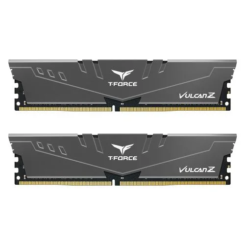 Team T-Force Vulcan Z 32GB Kit (2 x 16GB), DDR4, 3200MHz (PC4-25600), CL16, XMP 2.0, DIMM Memory, Grey Team T-Force Vulcan Z 32GB Kit (2 x 16GB), DDR4, 3200MHz (PC4-25600), CL16, XMP 2.0, DIMM Memory, Grey
