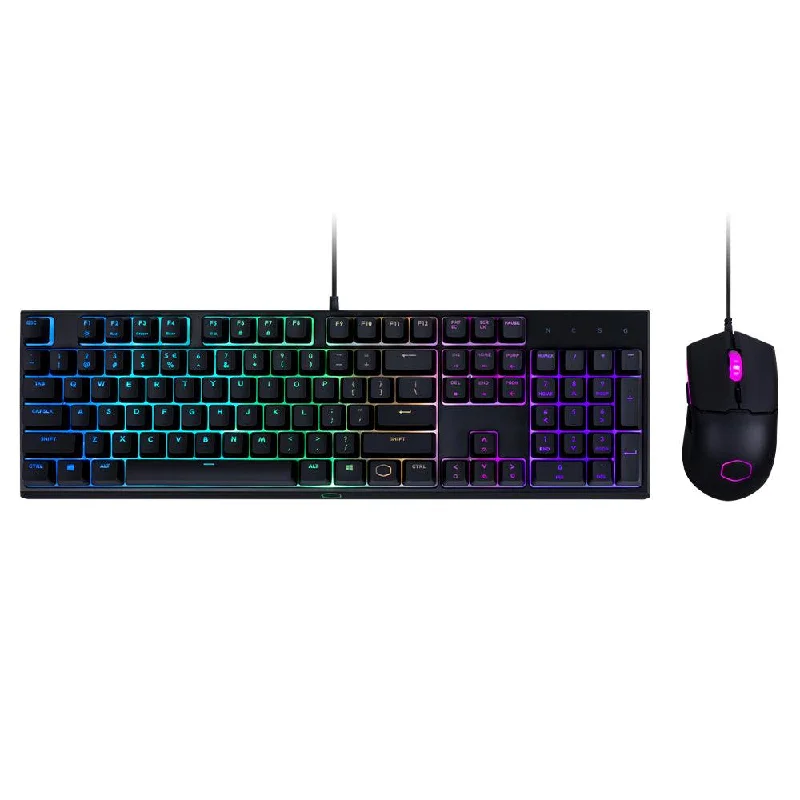 Cooler Master MS110 MINIMALISTIC DUO Wired RGB Gaming Keyboard + Mouse Combo English & Arabic Cooler Master MS110 MINIMALISTIC DUO Wired RGB Gaming Keyboard + Mouse Combo English & Arabic
