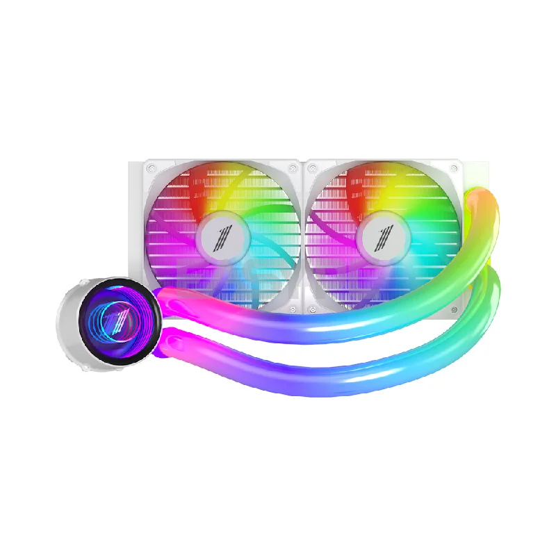 1stplayer Mothra MT240 Infinite Space ARGB AIO Liquid CPU Cooler White